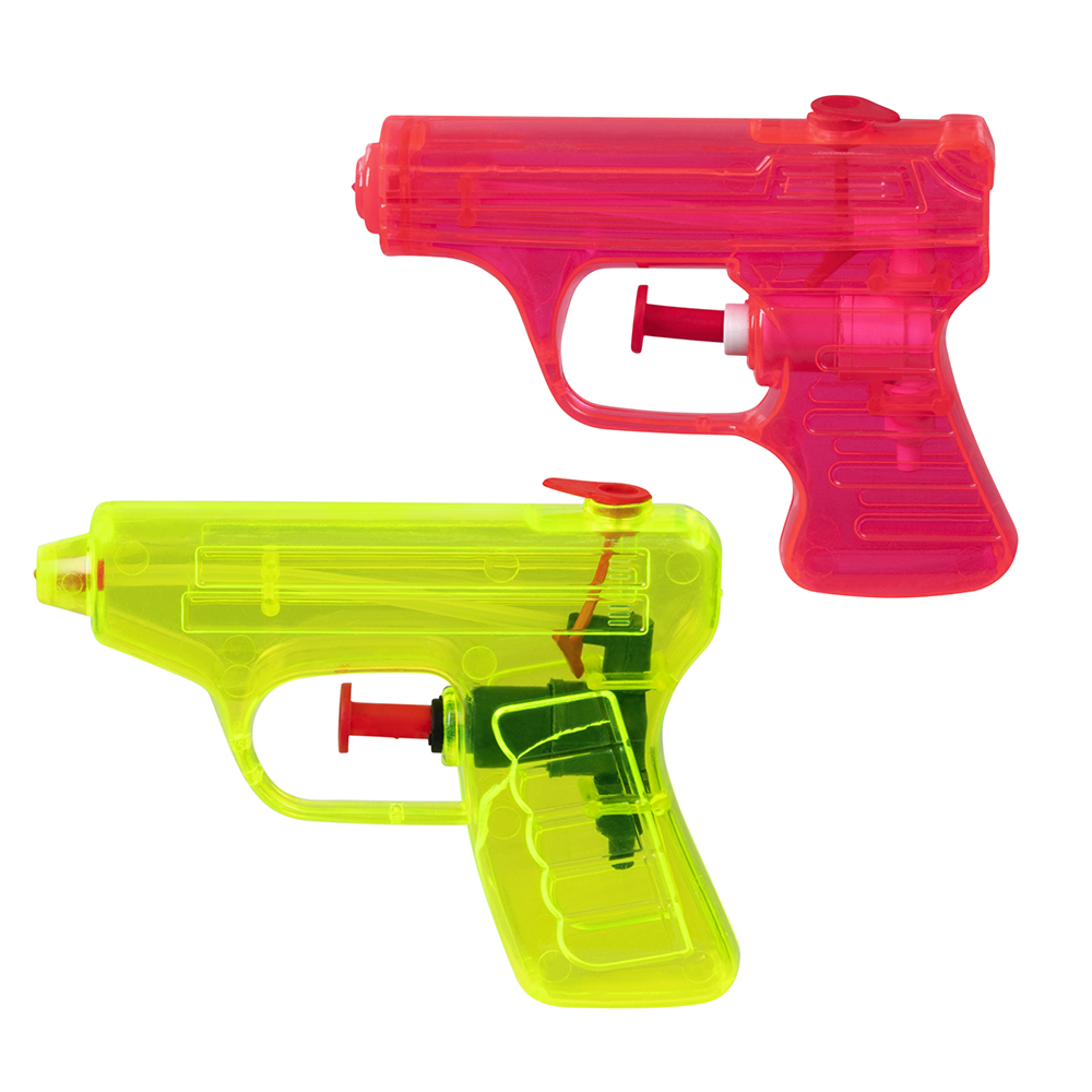 Set 2 Waterpistolen 2 kleuren (7,5 x 10 cm)