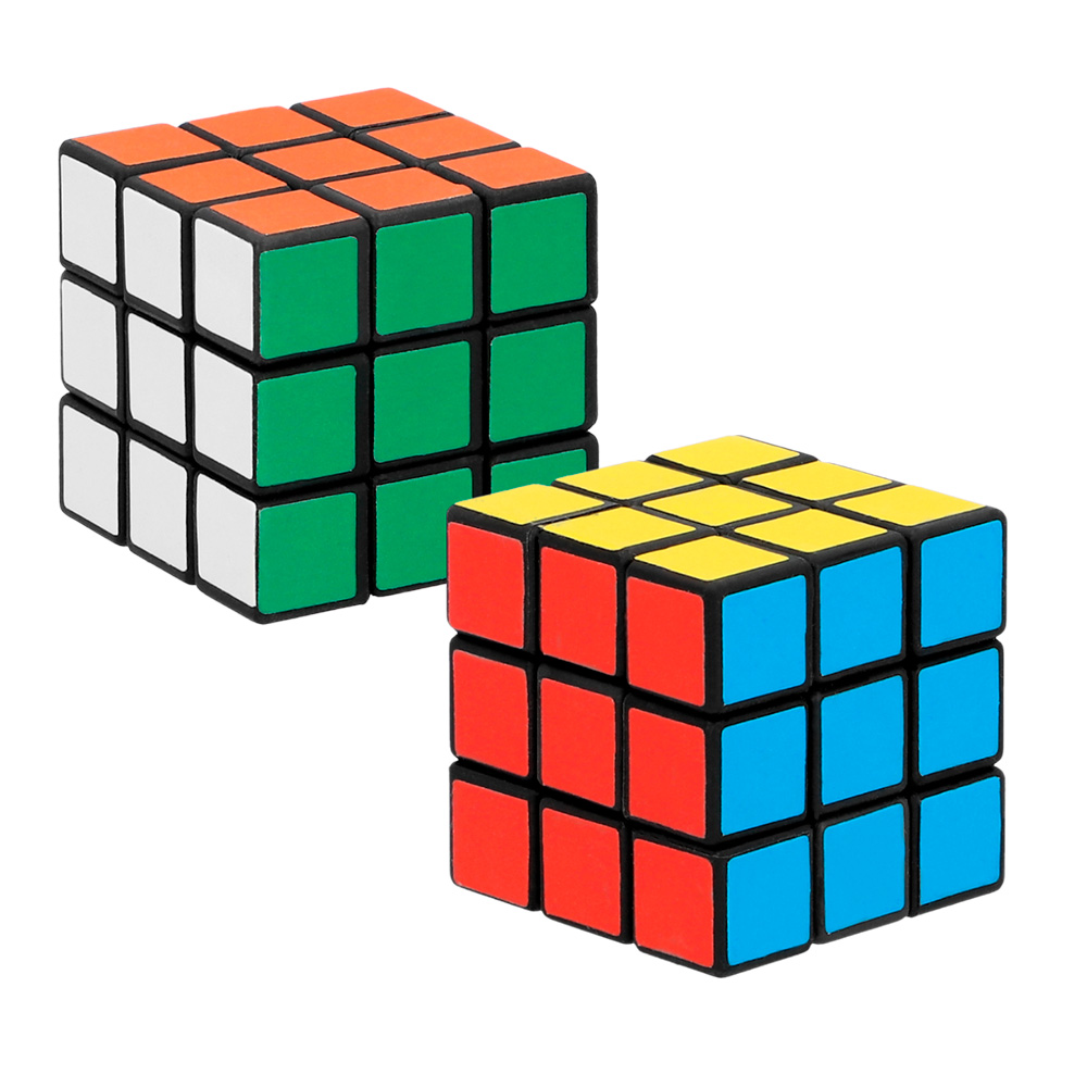 Set 2 Magische kubussen 2 kleuren (3 x 3 cm)