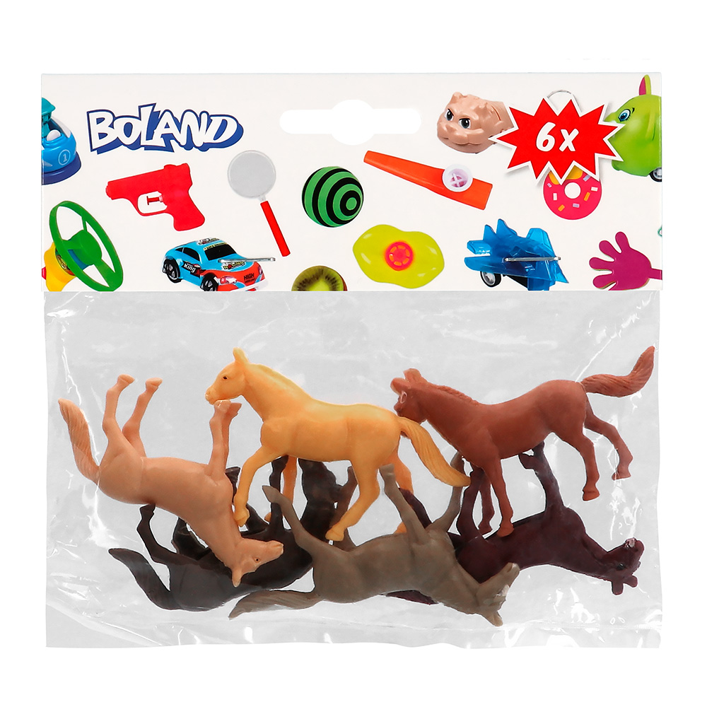 Set 6 paarden (6 x 6 cm)