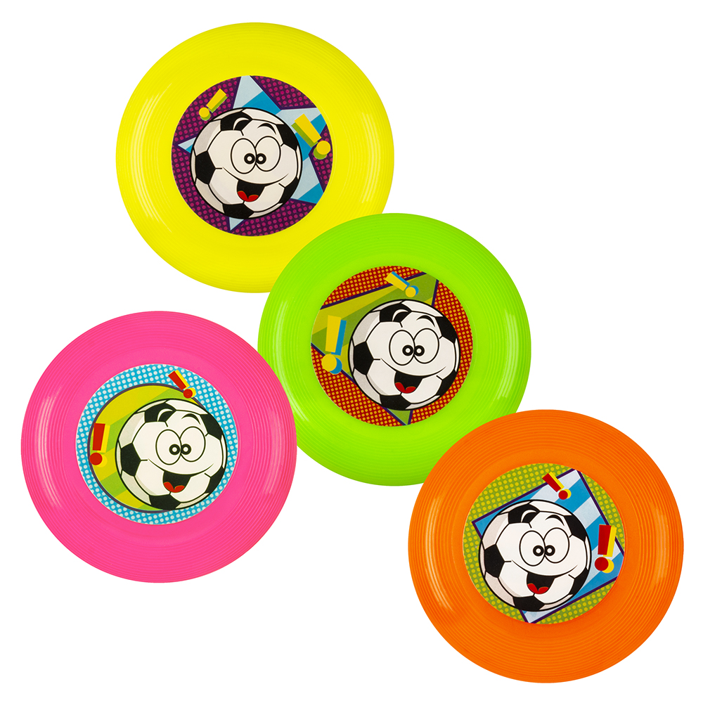 Set 4 Frisbees 4 neonkleuren (Ø 9 cm)