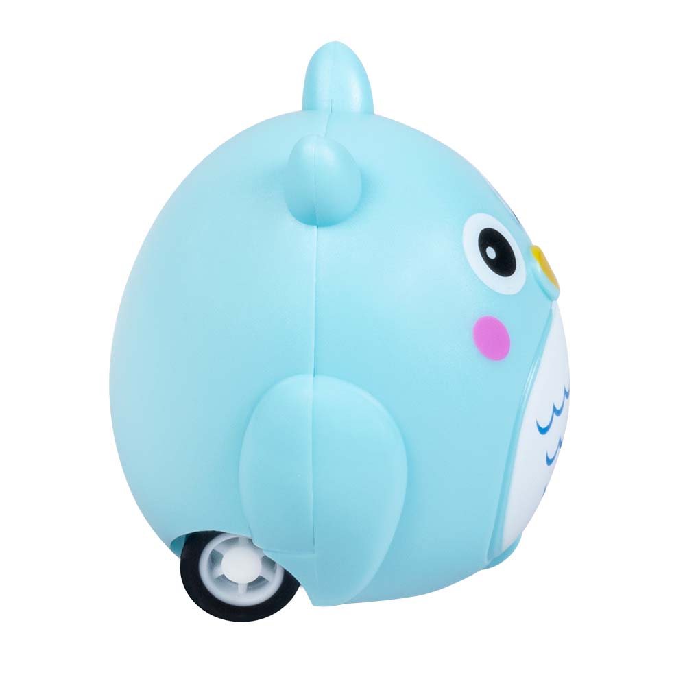 Set 4 terugtrekautootjes Dieren (4,5 x 5 cm)