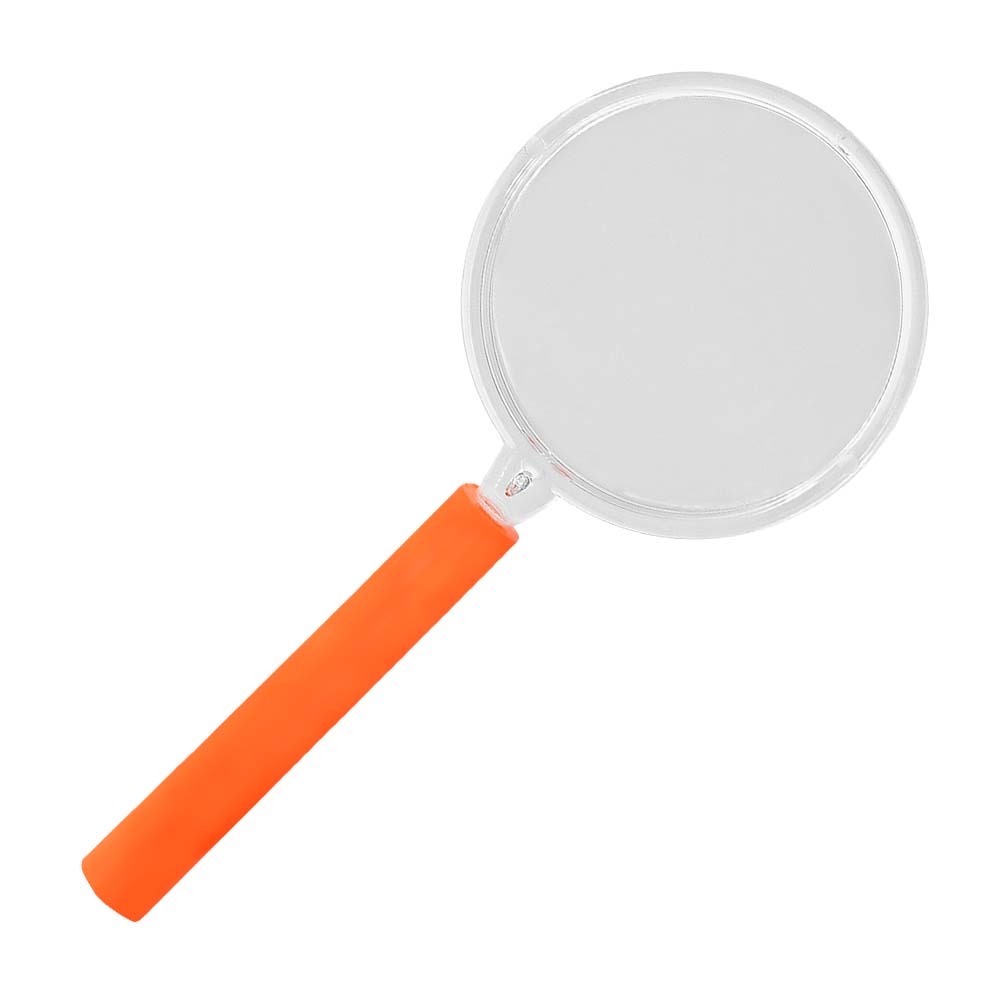 Set 4 vergrootglazen 3 kleuren (10,5 cm)