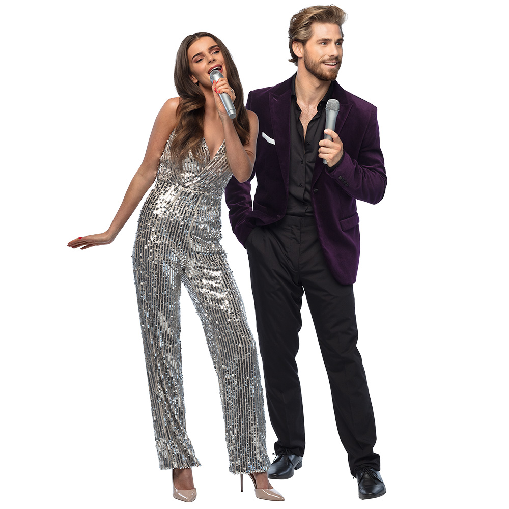 Microfoon deluxe zilver (23.5 cm)