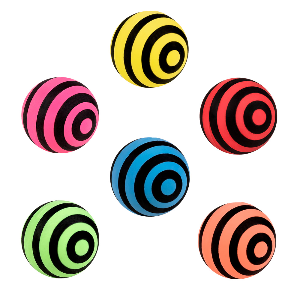 Set 18 stuiterballen 3 designs (Ø 3 cm)