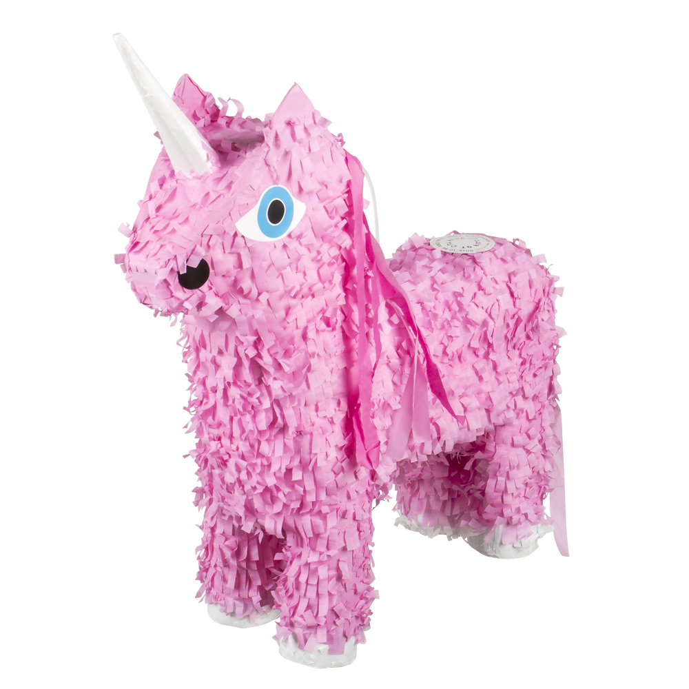 St. Piñata Eenhoorn roze (47 x 39 x 13 cm)