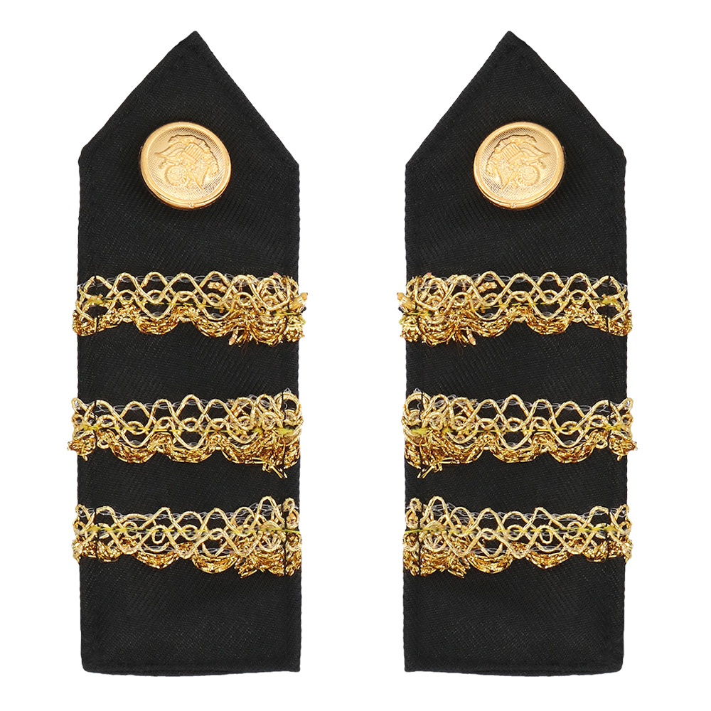 Set Kapitein (partybril, badge en schouderstukken)