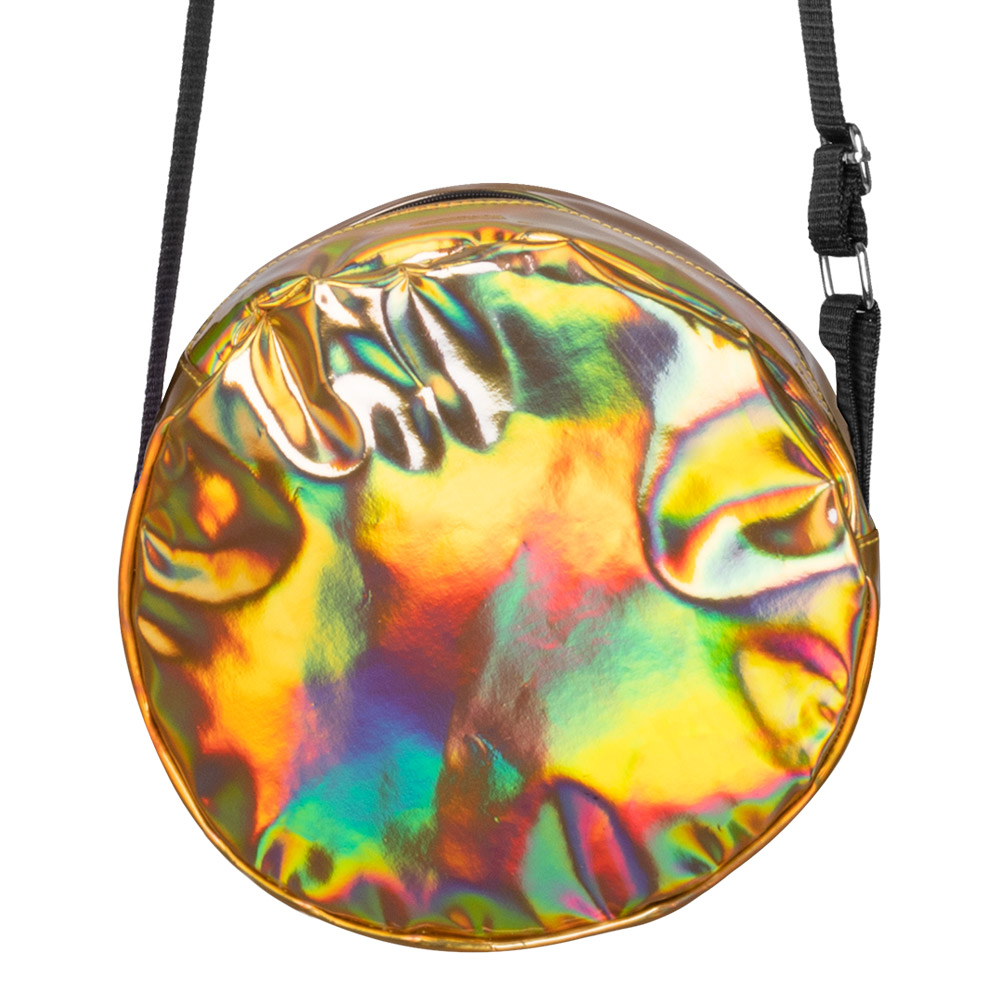 Schoudertasje Holo goud (Ø 20 cm)
