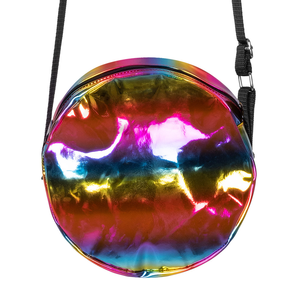 Schoudertasje Holo regenboog (Ø 20 cm)