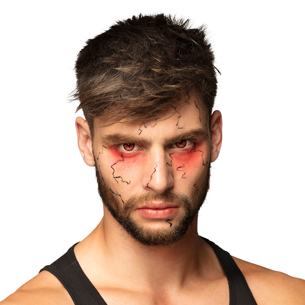 Paar 3-maandslenzen Explosie