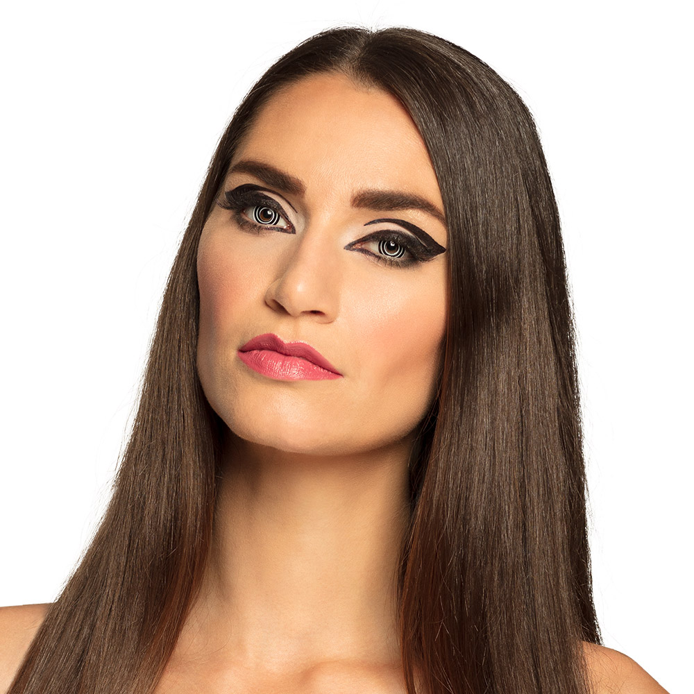 Paar 3-maandslenzen Spiraal zwart