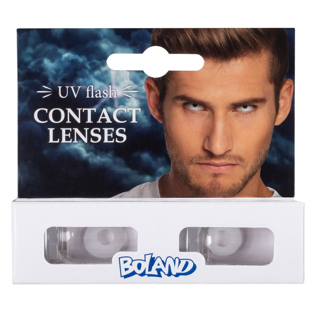 Paar maandlenzen UV flash wit