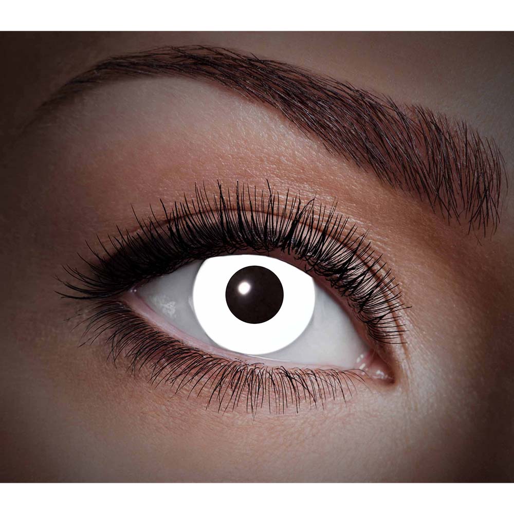 Paar maandlenzen UV flash wit