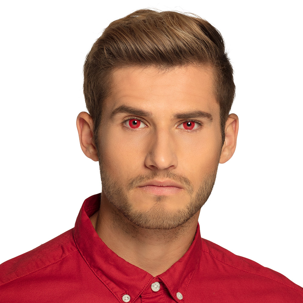 Paar maandlenzen UV flash rood