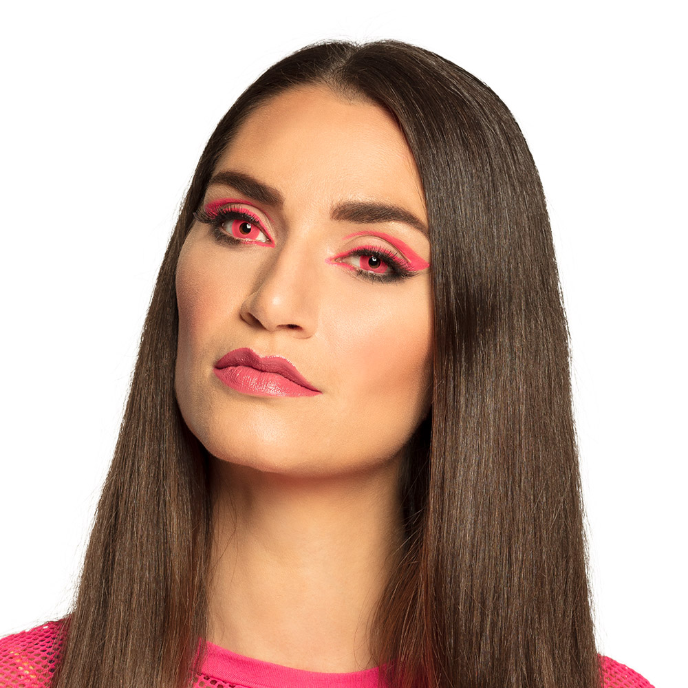 Paar maandlenzen UV flash roze