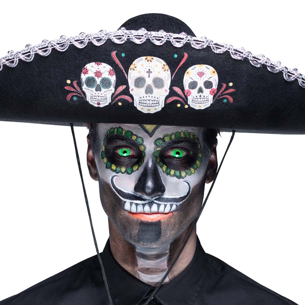 Paar maandlenzen UV flash groen