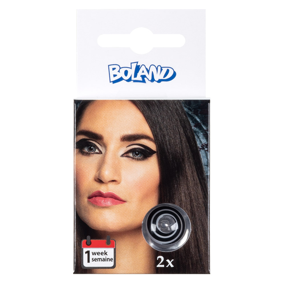 Paar weeklenzen Spiraal zwart