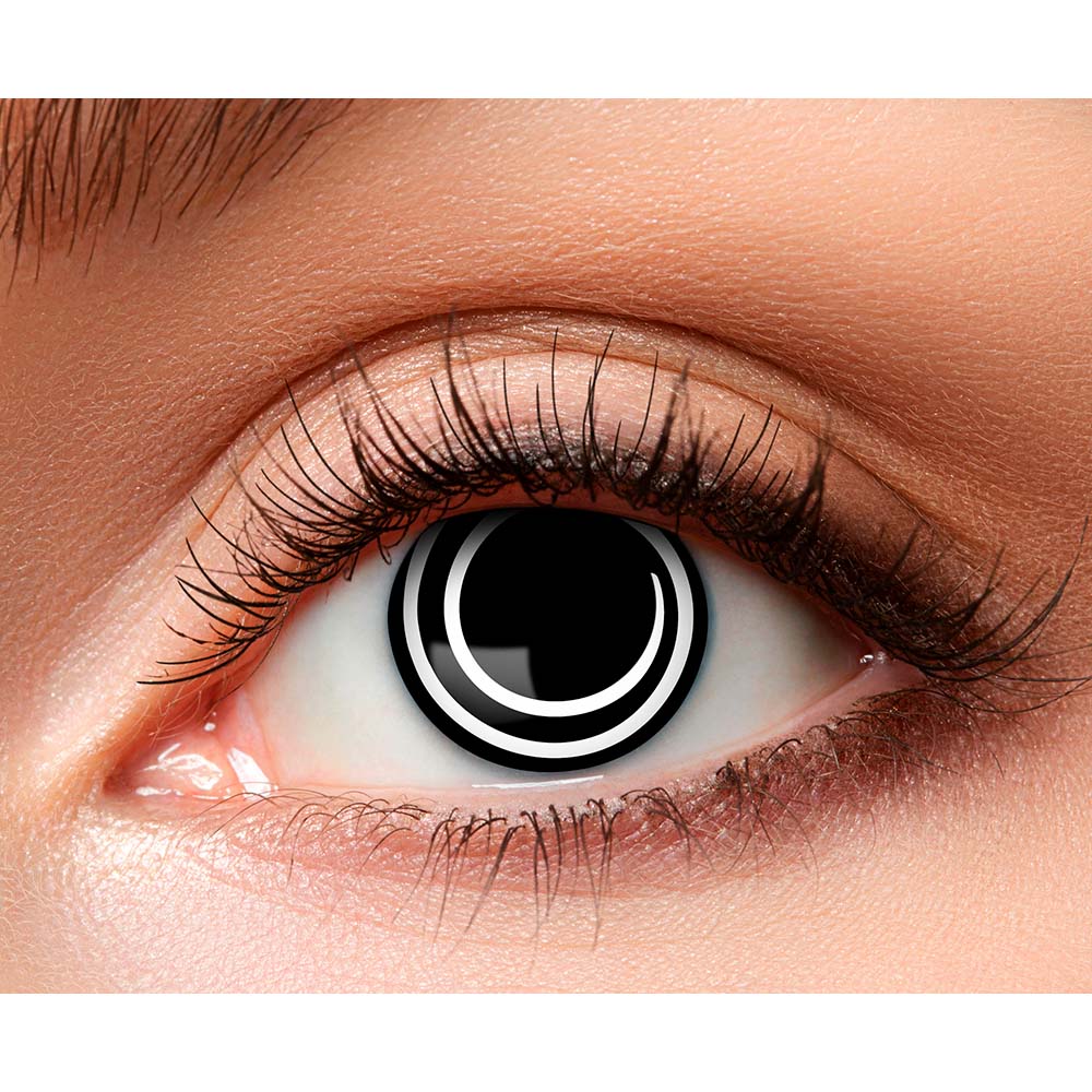 Paar weeklenzen Spiraal zwart