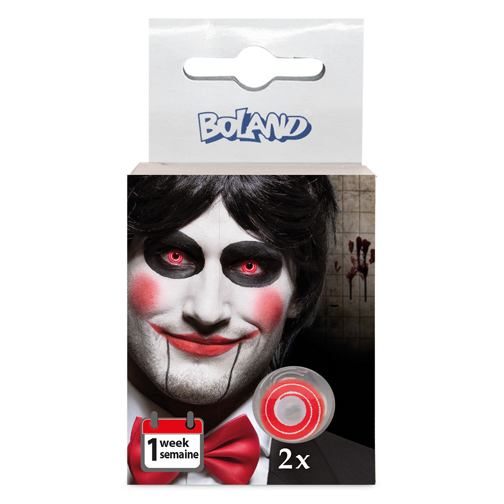 Paar weeklenzen Spiraal rood