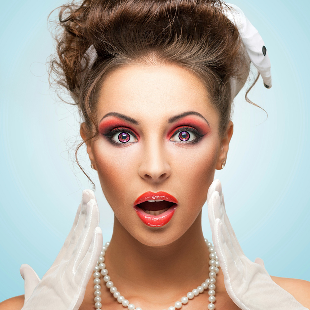 Paar weeklenzen Crazy clown