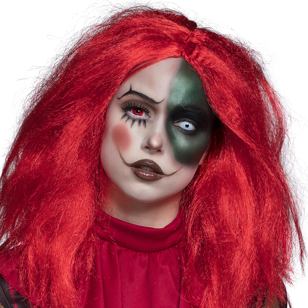 Paar 3-maands duolenzen Creepy clown