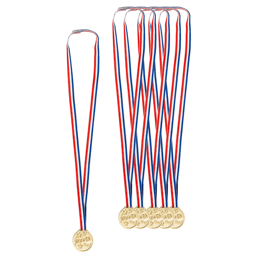 Set 6 Medailles 'Winner' (Ø 3.5 cm)