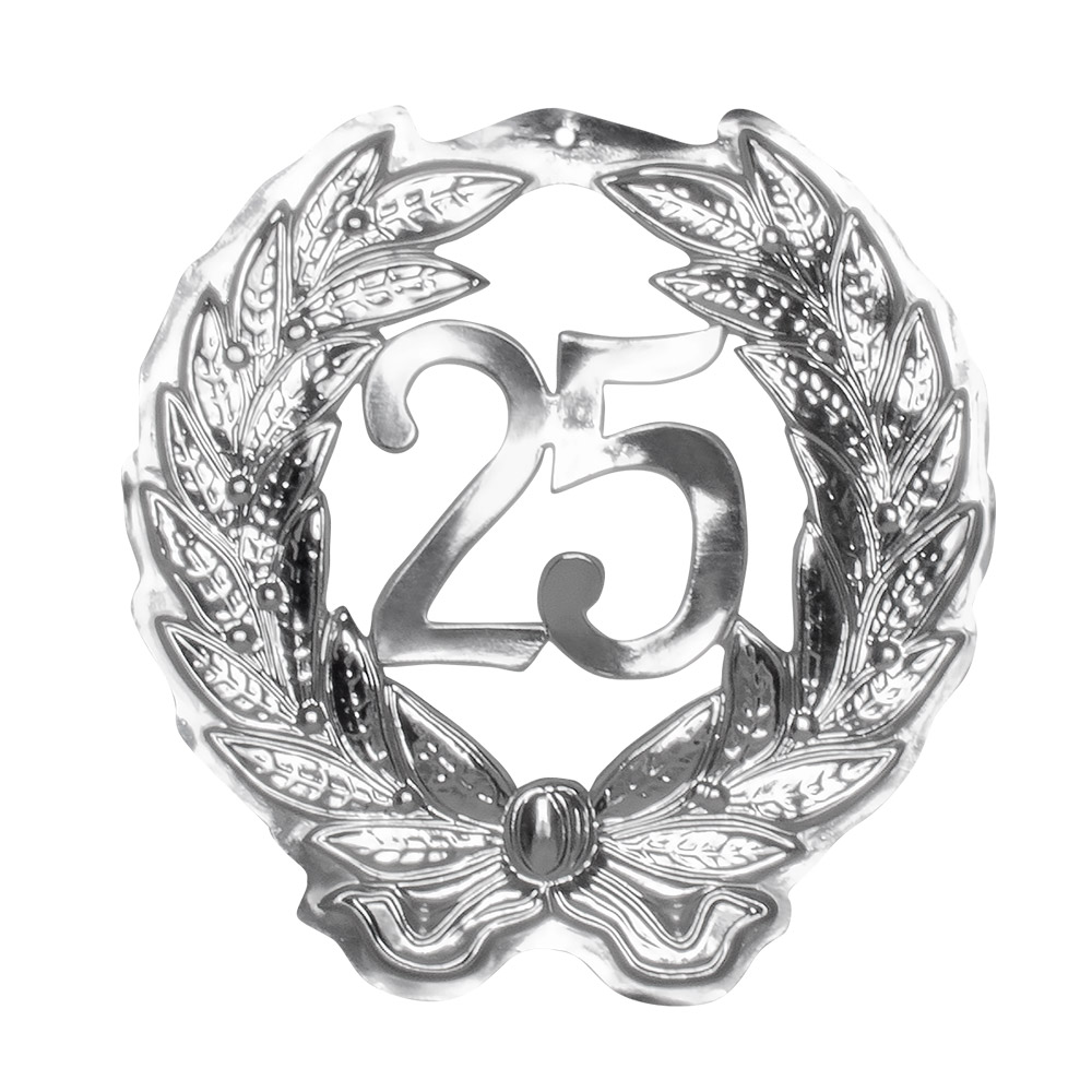 PVC wanddecoratie '25' (45 x 42 cm)