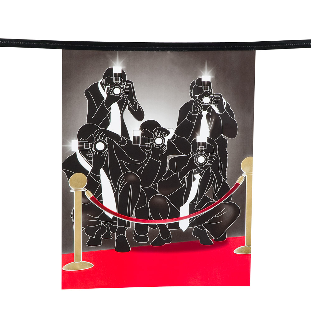 PE vlaggenlijn VIP (27x20 cm)(6 m)