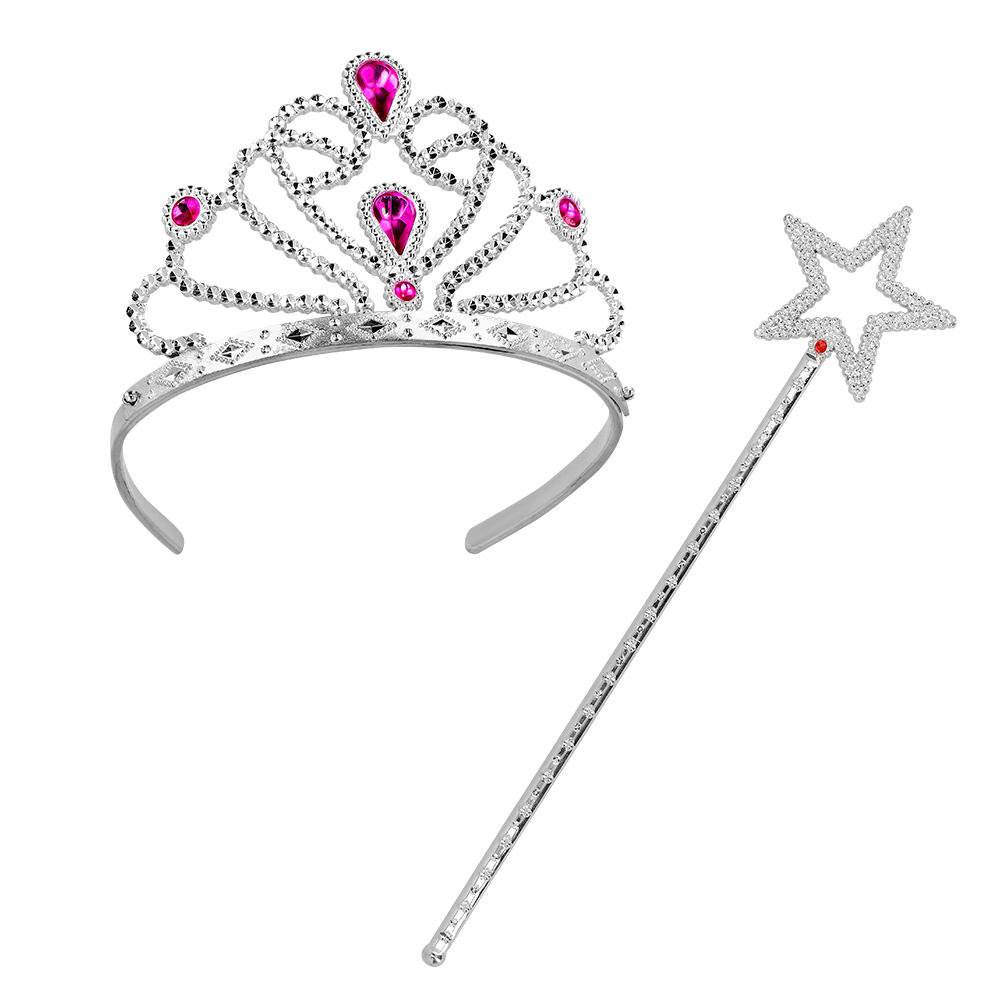 Set Prinses magic (tiara en stafje 34 cm)