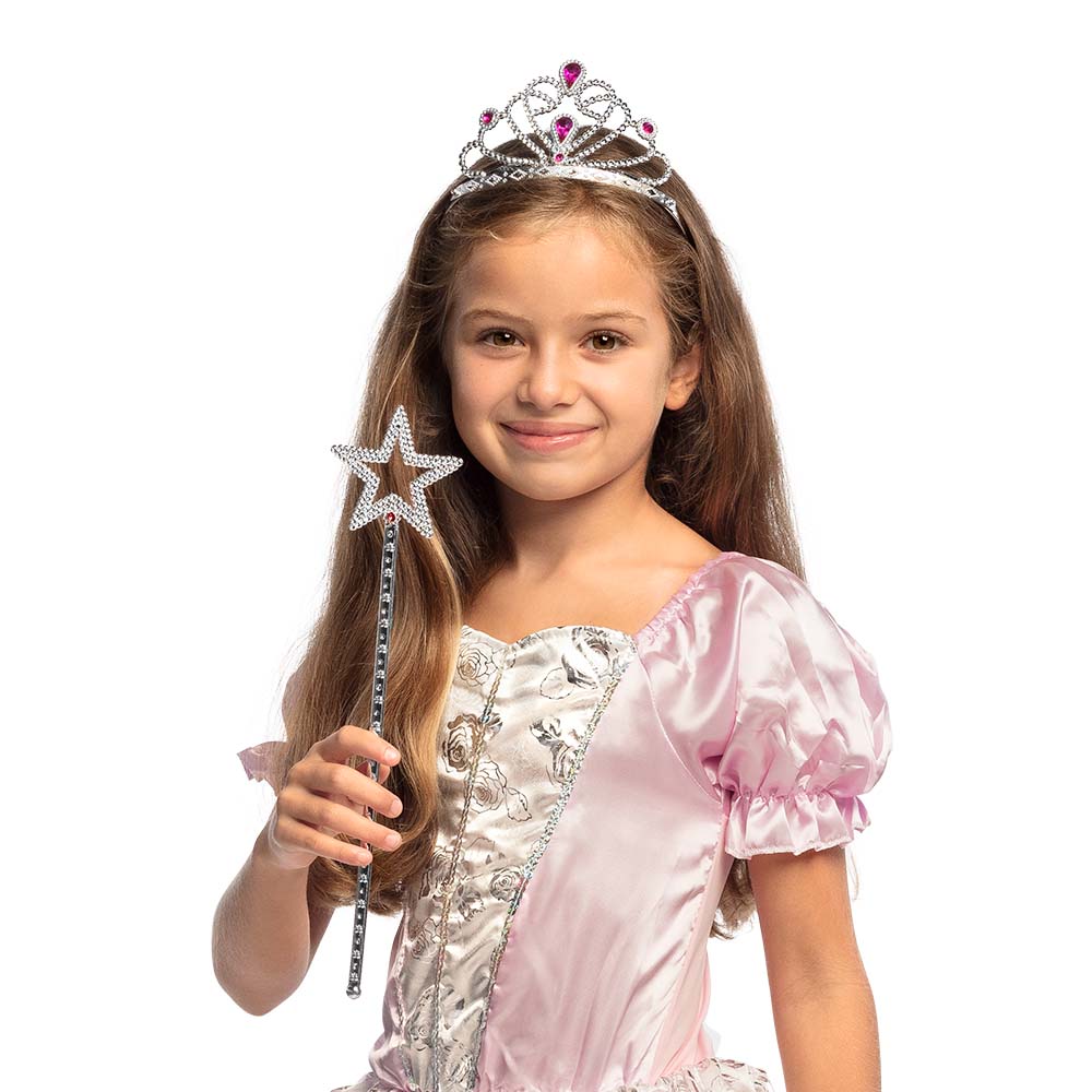 Set Prinses magic (tiara en stafje 34 cm)
