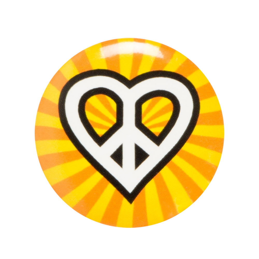 Set 4 buttons Hippie ass. (Ø 3 cm)