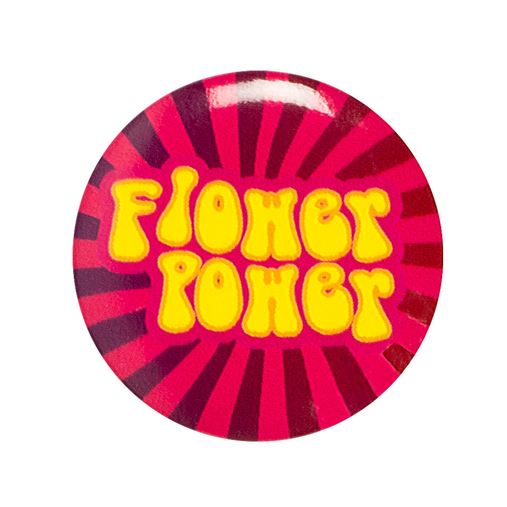 Set 4 buttons Hippie ass. (Ø 3 cm)