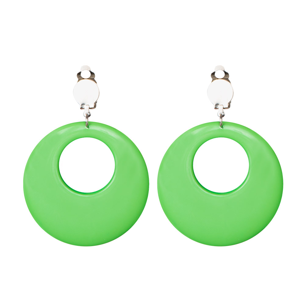 Paar oorbellen Hippie 4 kleuren ass.