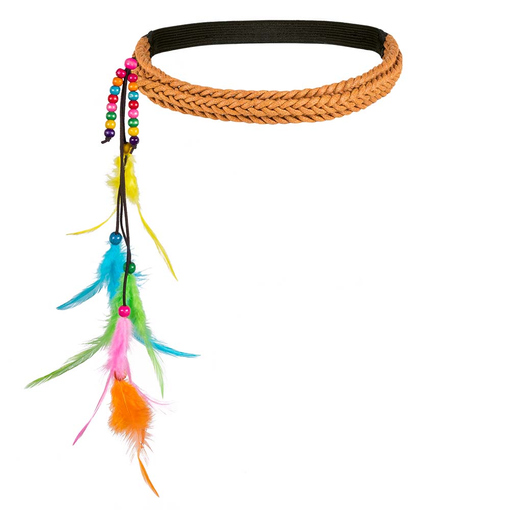 Set Hippie bohemian (hoofdband en partybril)