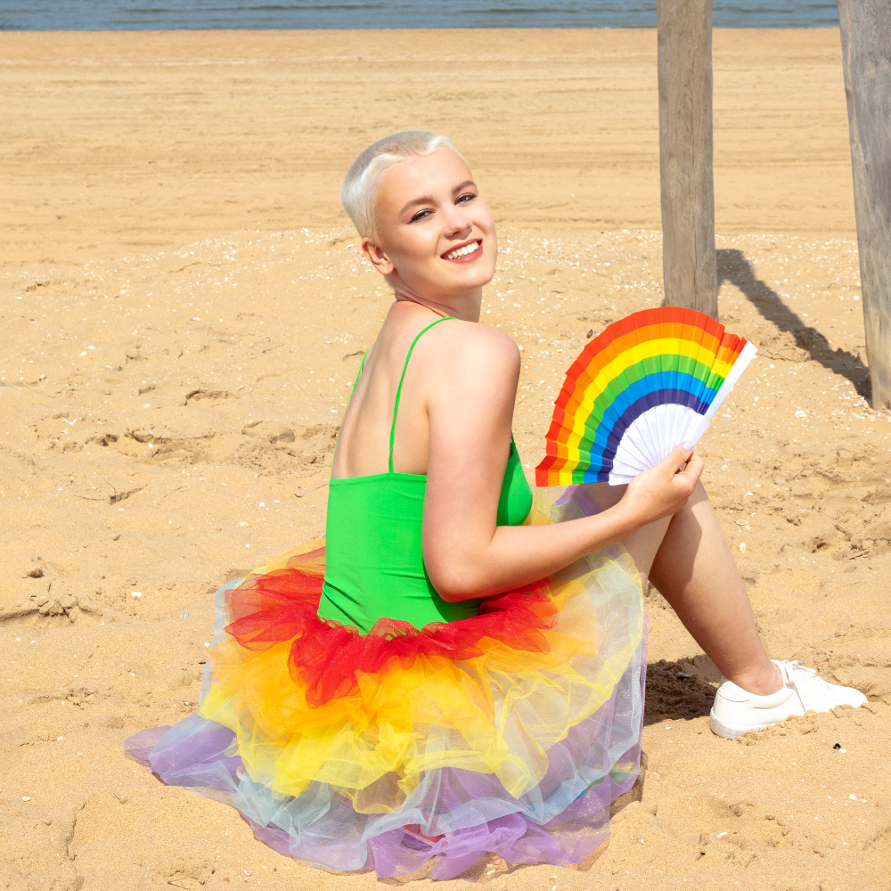 Set 6 waaiers Pride (23 cm)