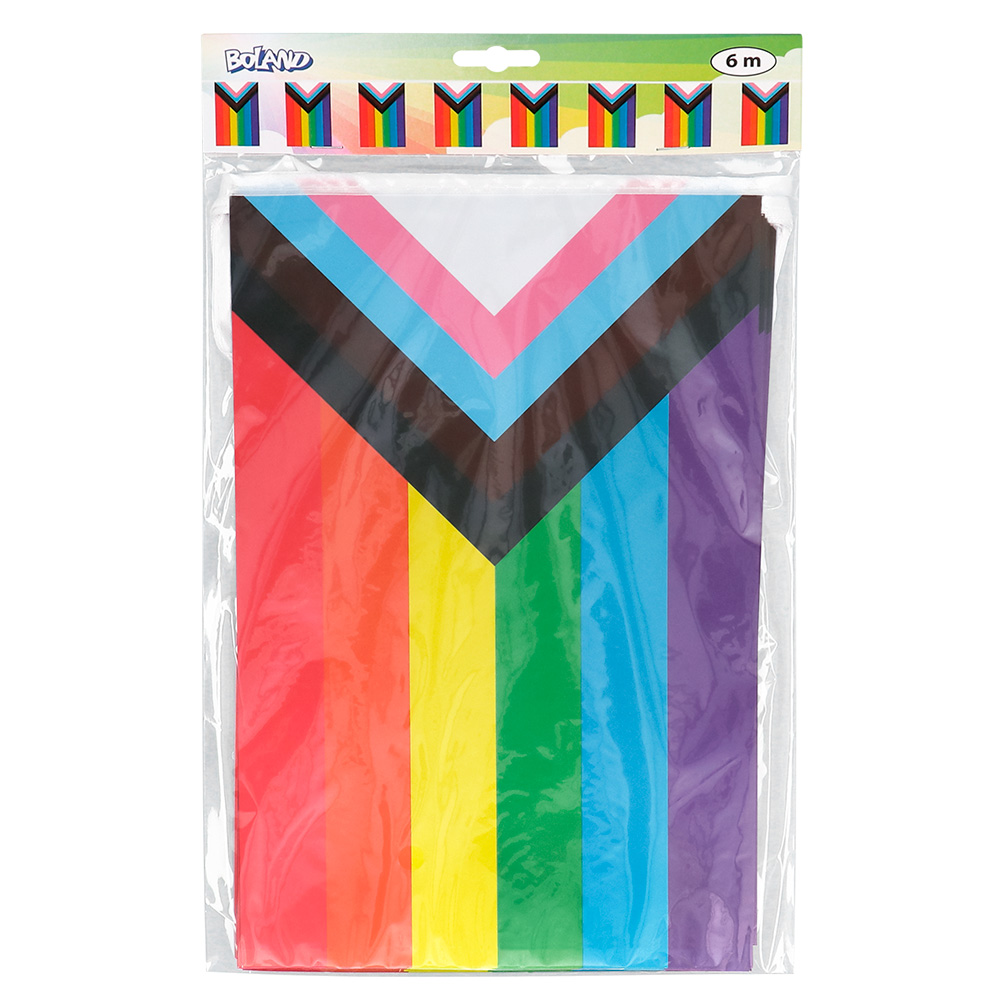 Papieren vlaggenlijn Progress (30 x 20 cm, 6 m)