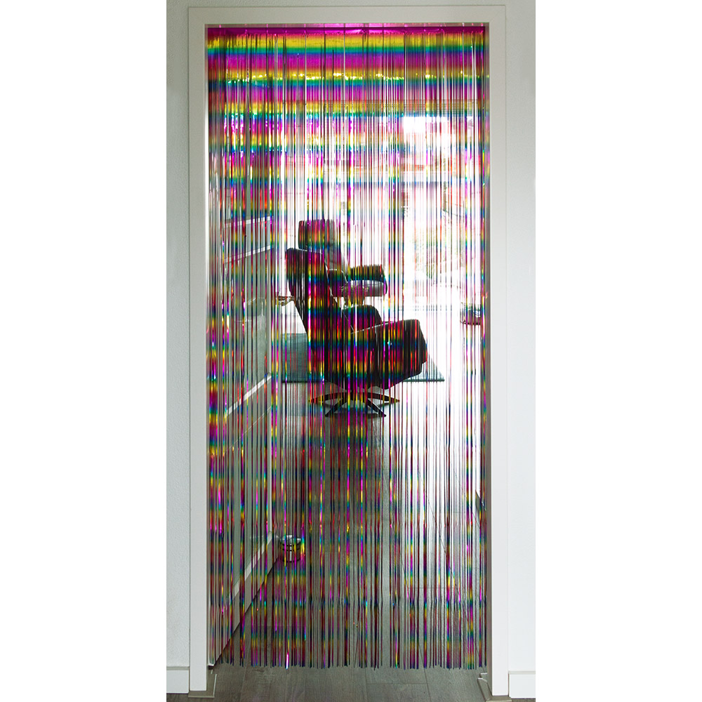 St. Foliegordijn regenboog metallic (200 x 100 cm)