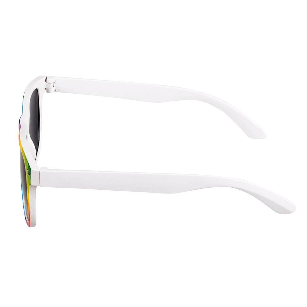 Set Classic regenboog (partybril, vlinderstrik en bretels)