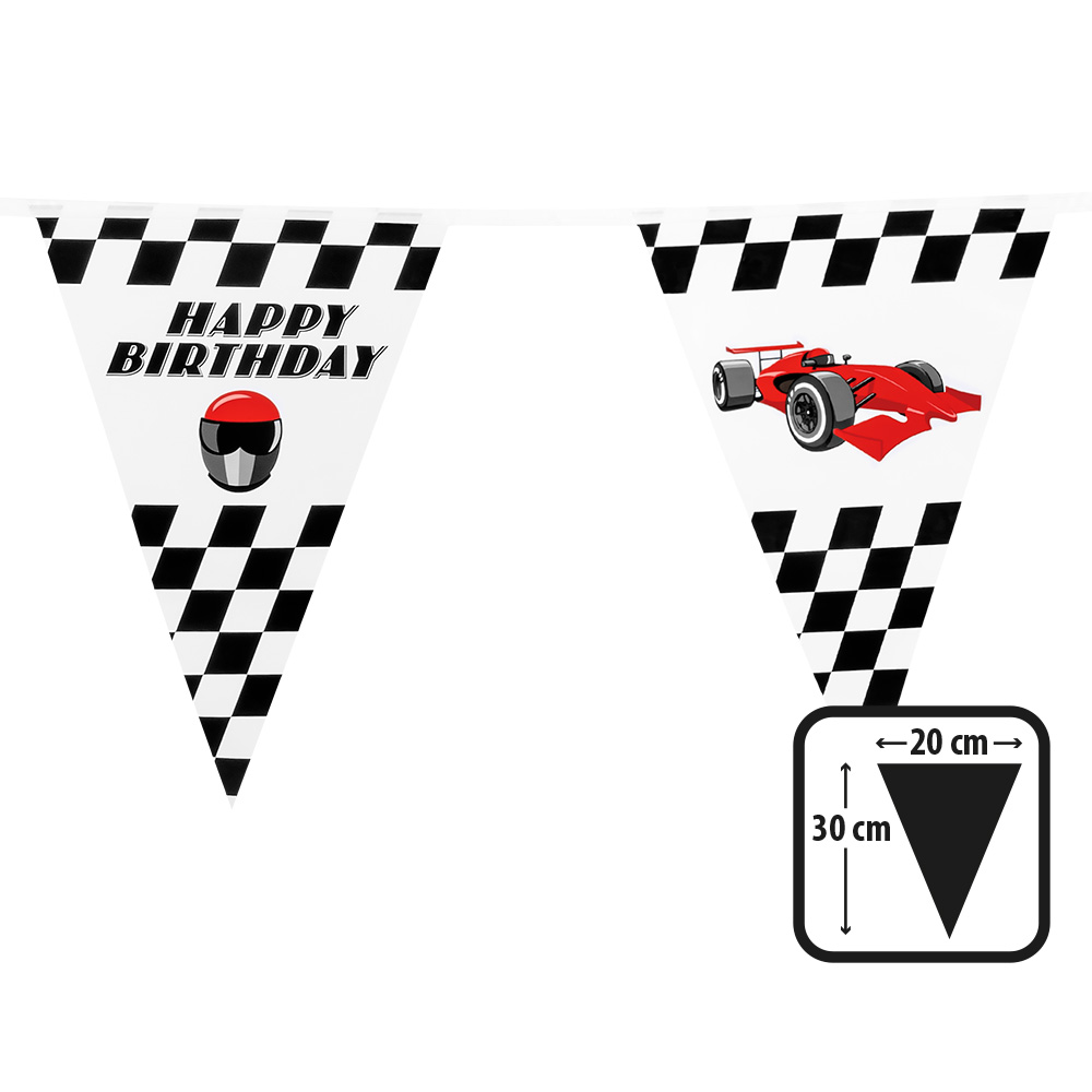 PE vlaggenlijn Speed (30 x 20 cm, 6 m)