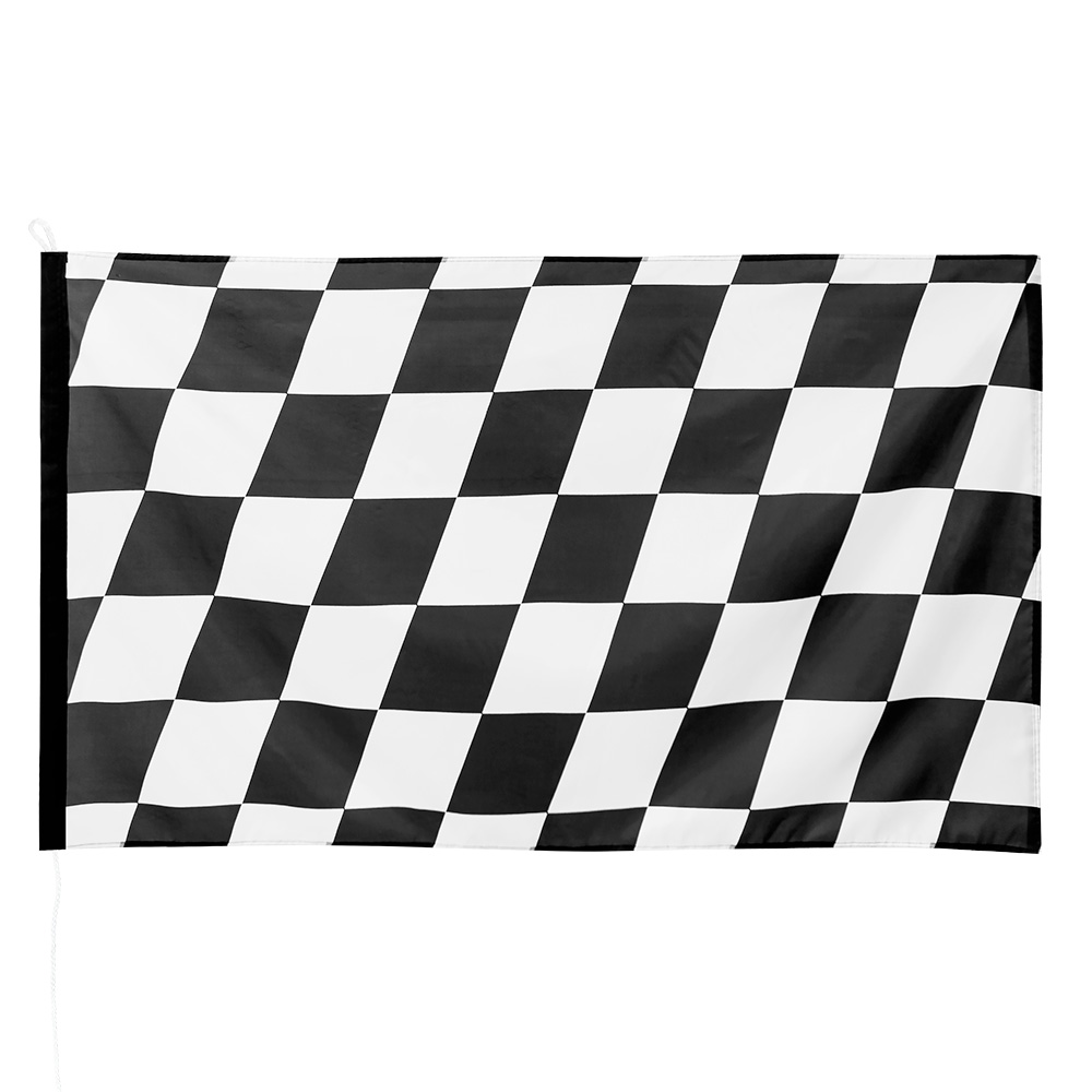 St. Polyester vlag Racing (90 x 150 cm)