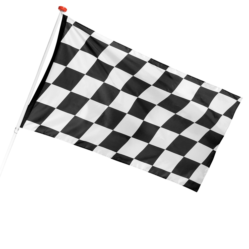 Polyester vlag Racing (90 x 150 cm)