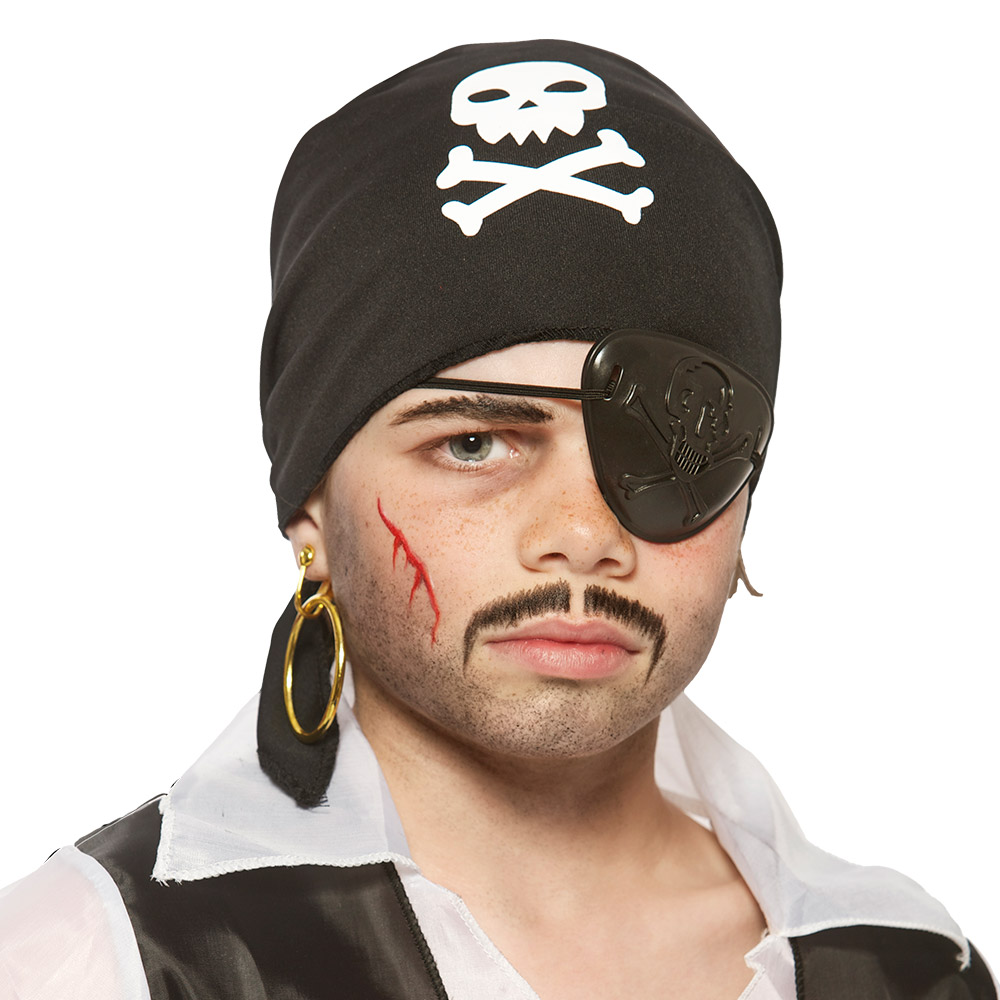 Make-up kit Piraatje (ooglapje, oorbel, make-up en applicator)