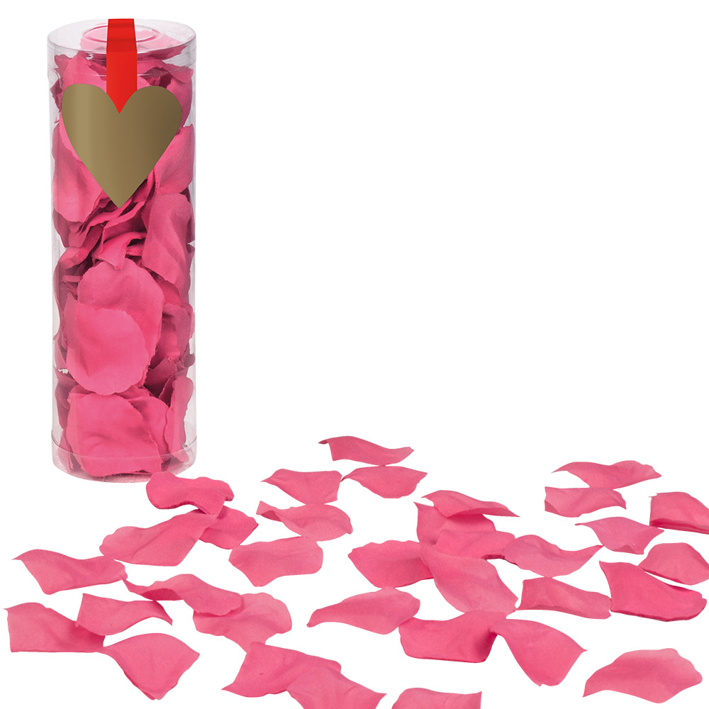 Set 288 Polyester rozenblaadjes roze