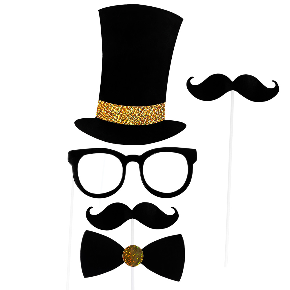 Set 13 photo props Party time