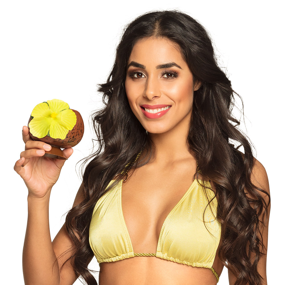 Drinkbeker Kokosnoot 2 kleuren ass. (40 cl)