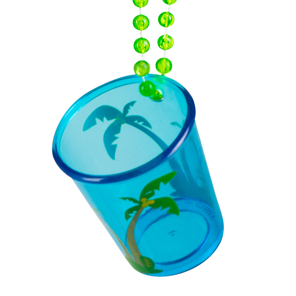 Ketting shotglaasje Hawaï 4 ass.