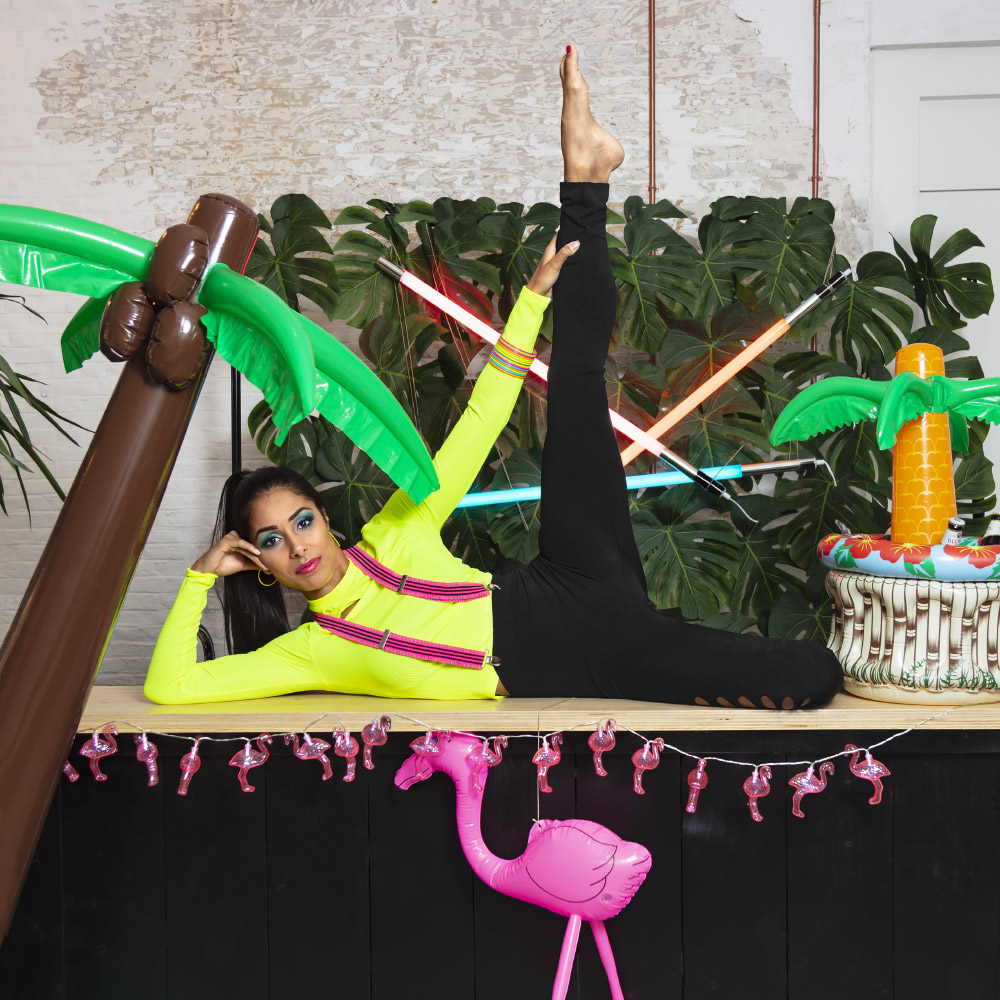 LED lichtsnoer Flamingo (140 cm)