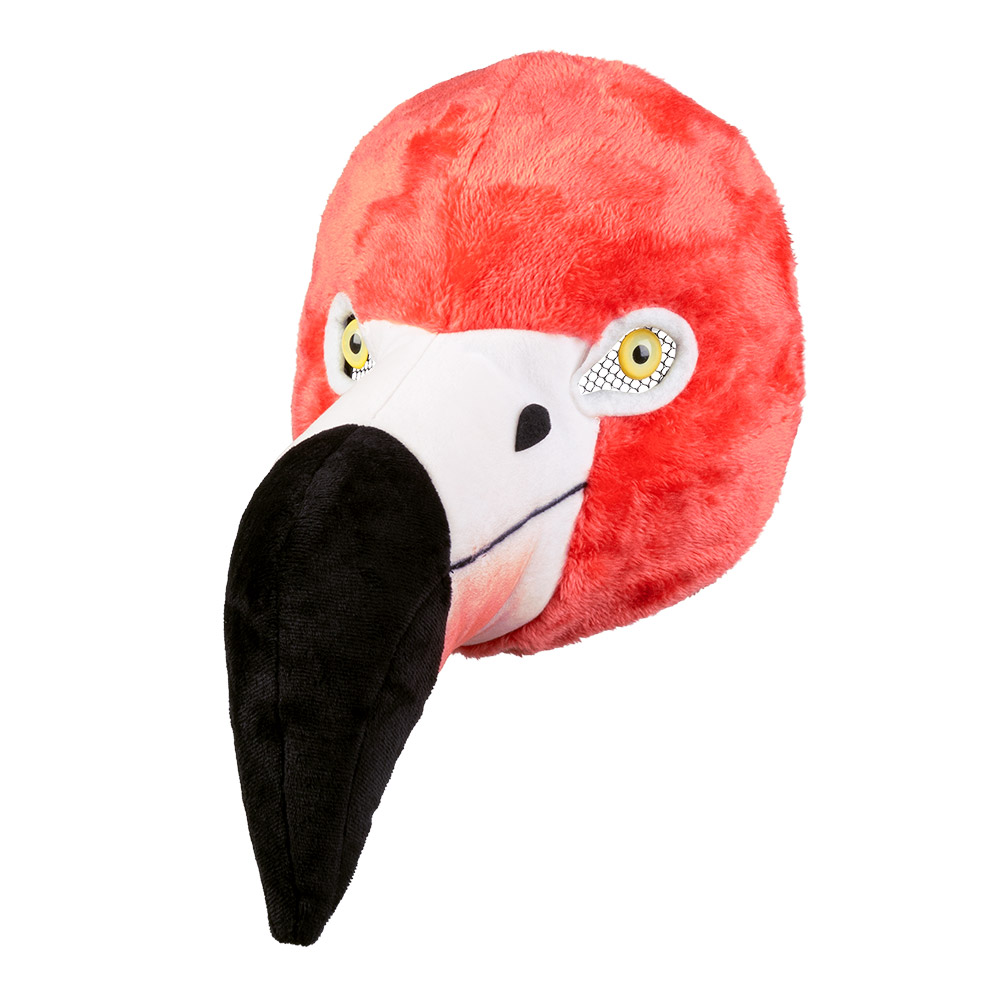 Pluchen gezichtsmasker Flamingo