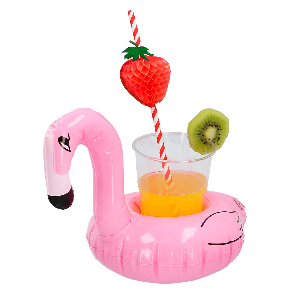 Opblaasbare bekerhouder Flamingo (Ø 18 cm)