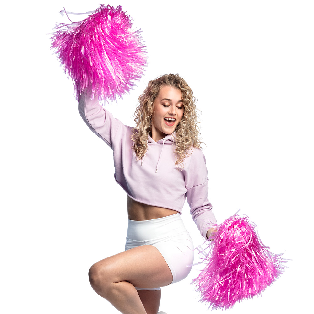 Pompom 6 kleuren ass. deluxe (50 cm)