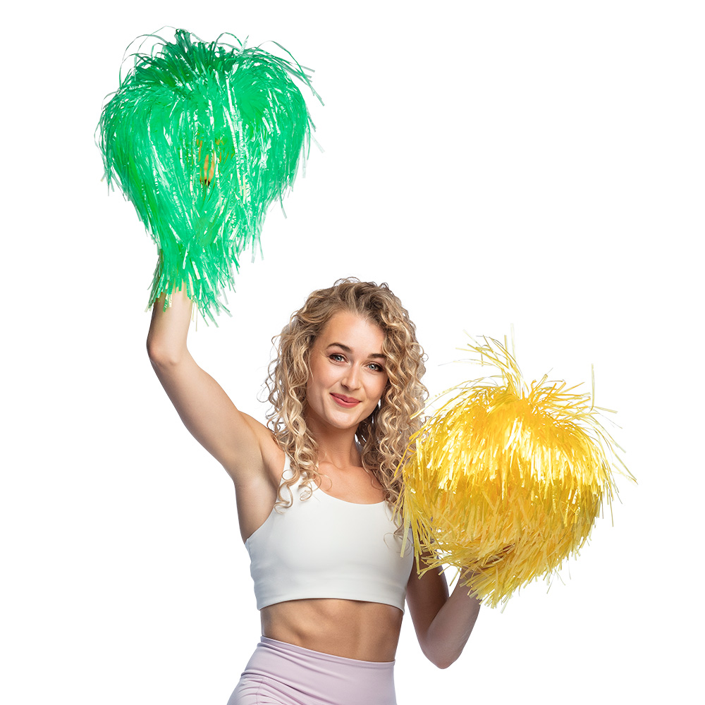 Pompom 6 kleuren ass. deluxe (50 cm)